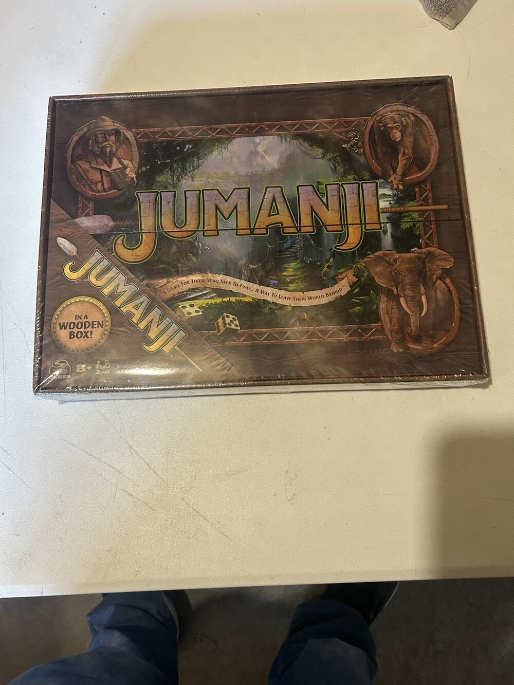 Jumanji The Game Real Wooden Box Edition of the Classic Adventure Board Game NEW
